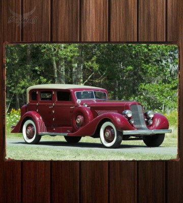 Металлическая табличка Duesenberg J 310 2144 Sedan by Derham